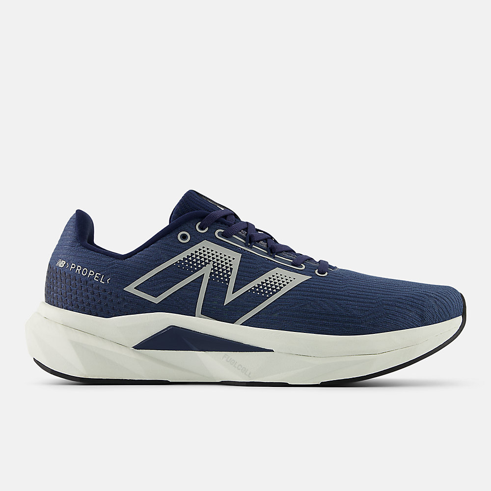 New Balance FuelCell Propel v5 Shoes NB Navy with Light Arctic Grey and White